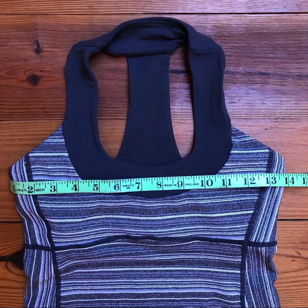 Lululemon Gray Striped Tank Top, EUC, 4 - Picture 6 of 14